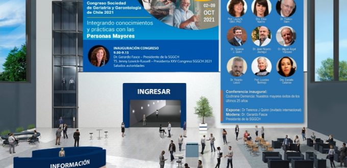Con más de 700 inscritos se inauguró el XXV Congreso de Geriatría y Gerontología de Chile en modalidad virtual