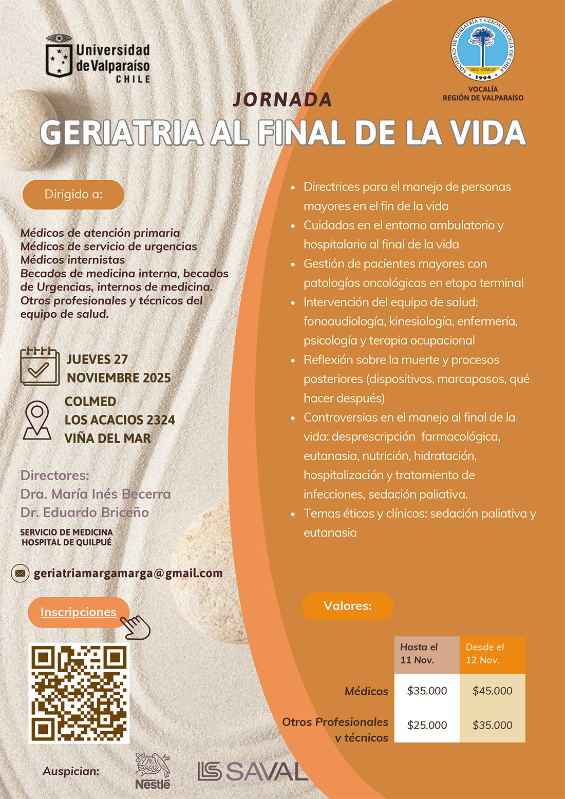 JORNADA GERIATRIA AL FINAL DE LA VIDA