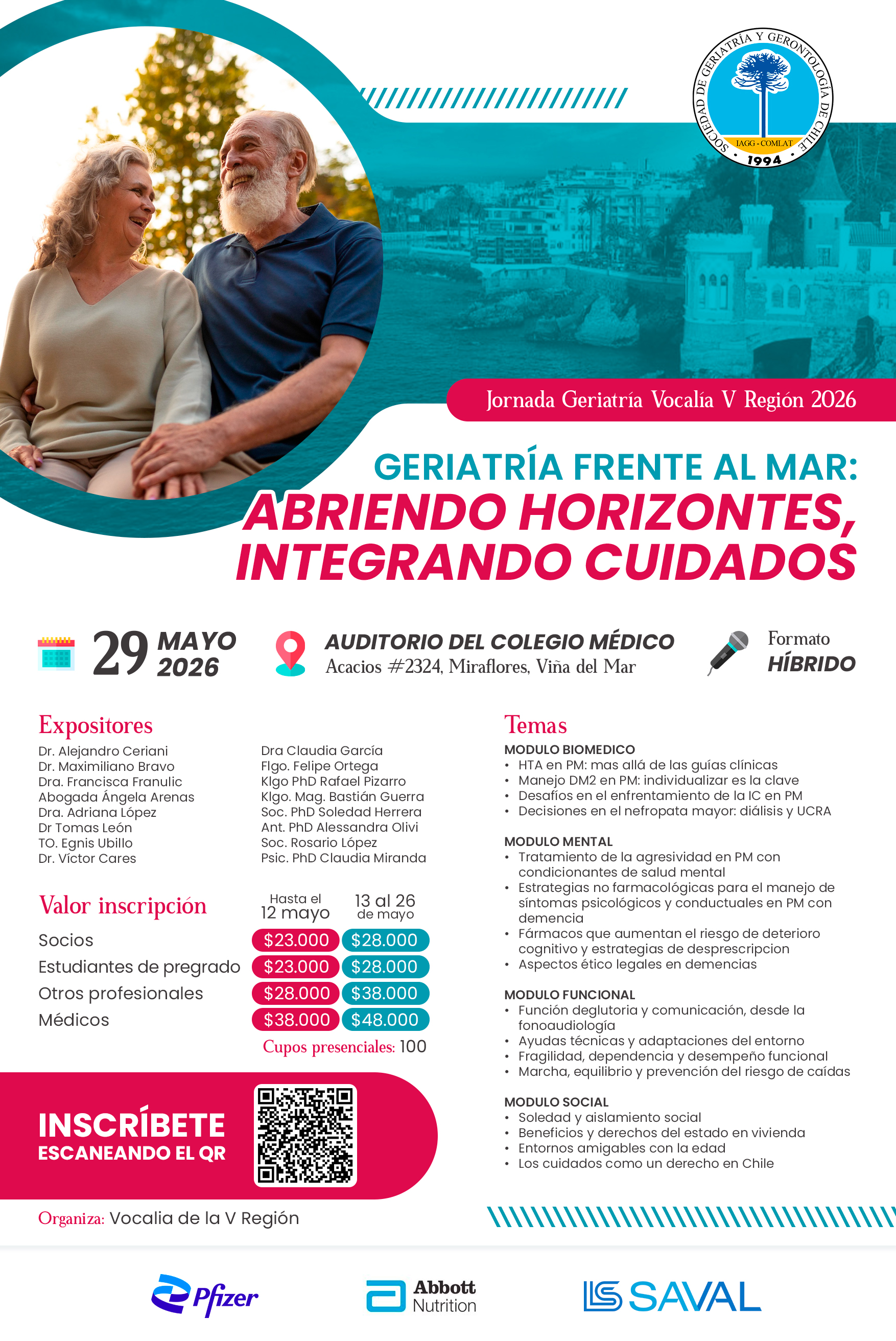 Jornadas de Geriatría Vocalía V Región