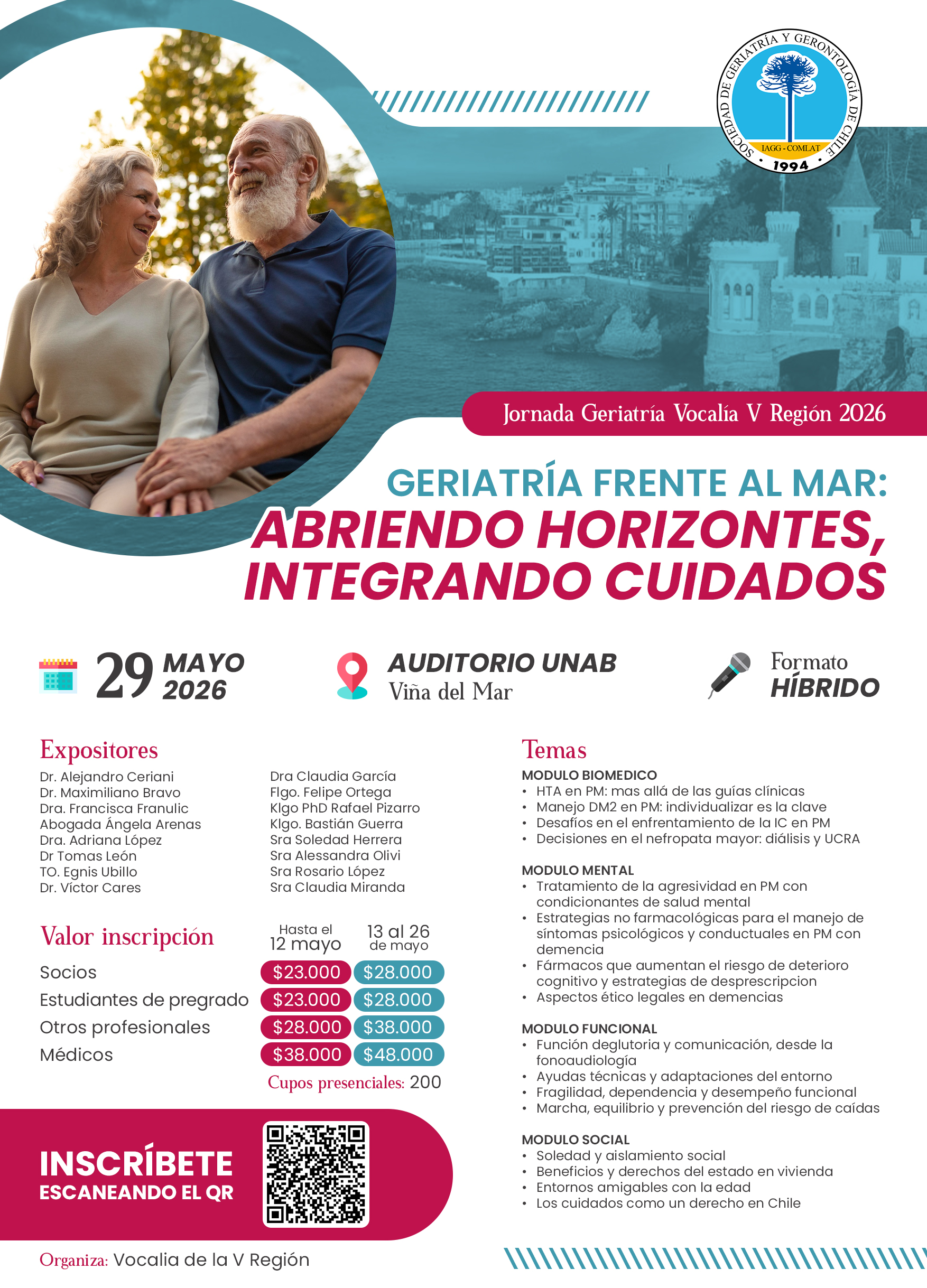 Jornadas de Geriatría Vocalía V Región