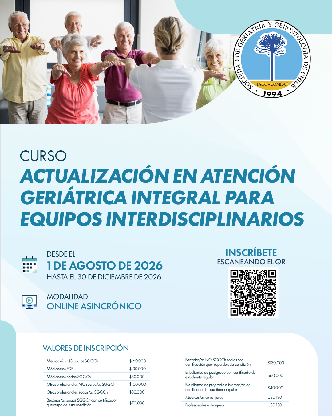 Curso Actualización en Atención Geriátrica Integral para Equipos Interdisciplinarios