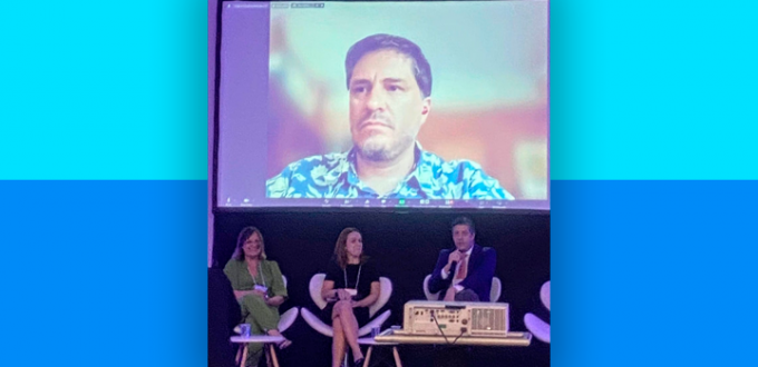 Socio expone en Congreso brasileño