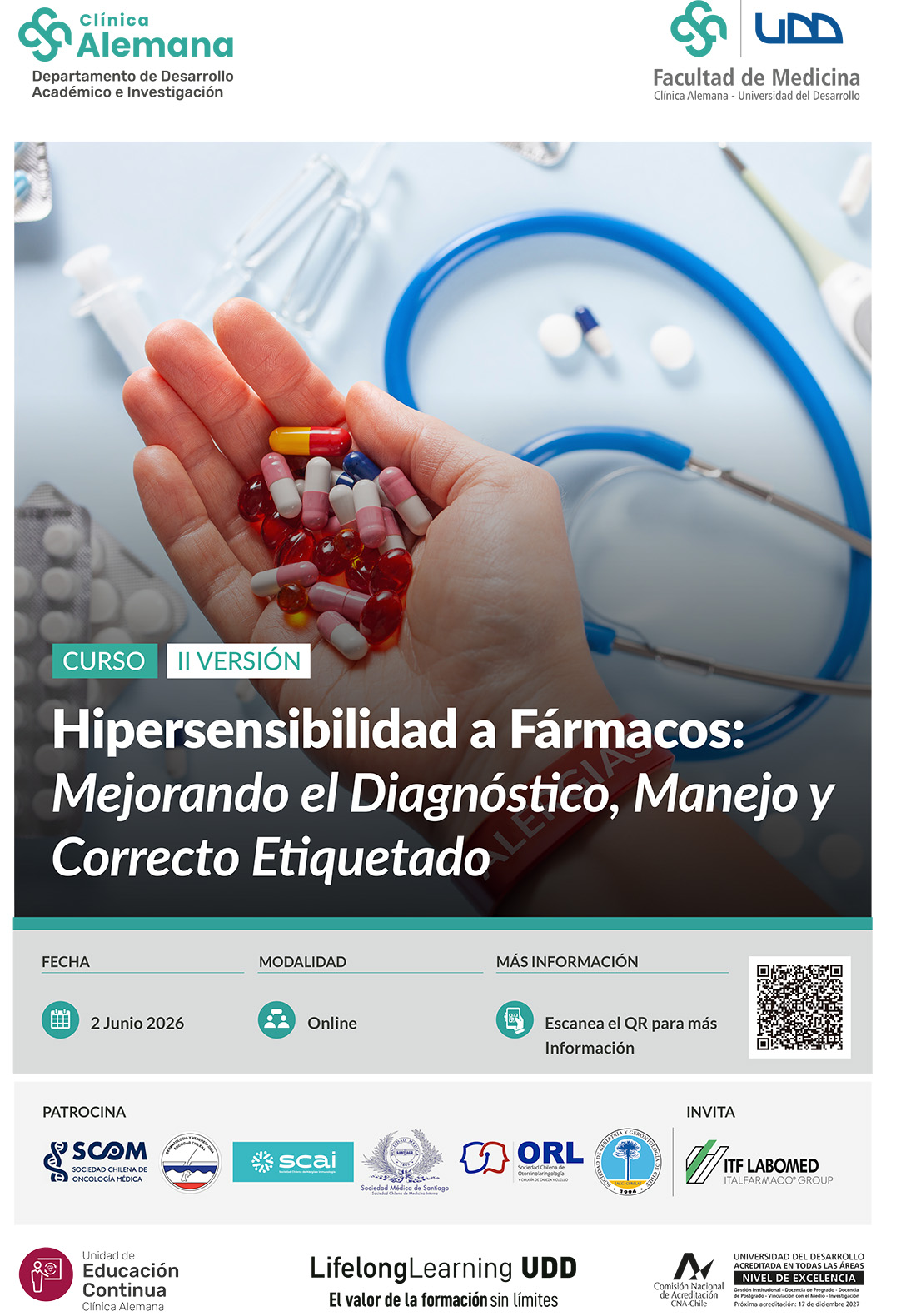 Curso “Hipersensibilidad a Fármacos: Mejorando el Diagnóstico, Manejo y Correcto Etiquetado”. 