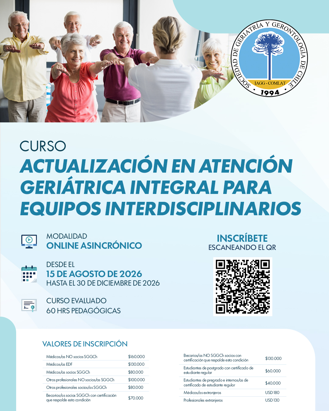 Curso Actualización en Atención Geriátrica Integral para Equipos Interdisciplinarios