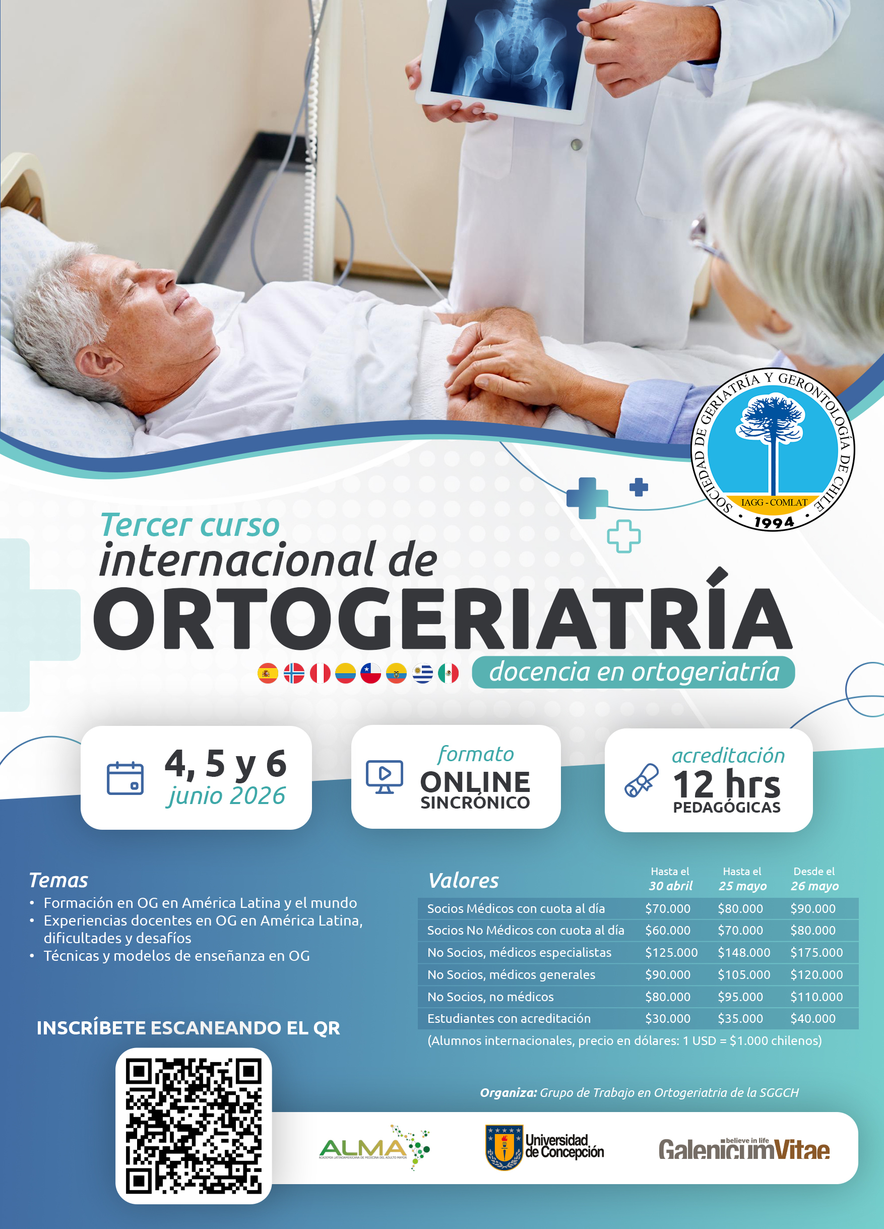 Tercer curso internacional de Ortogeriatría 2026